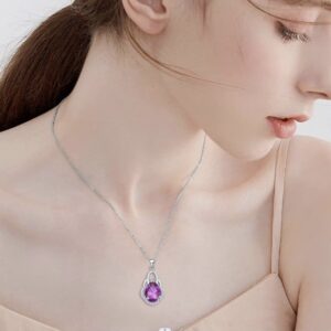 Cubic Zirconia Crown Pendant Necklace For Women