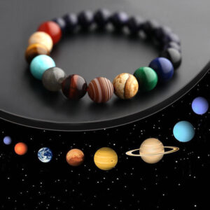 Men’s Natural Stone Cosmic Yoga Chakra Solar Bracelet