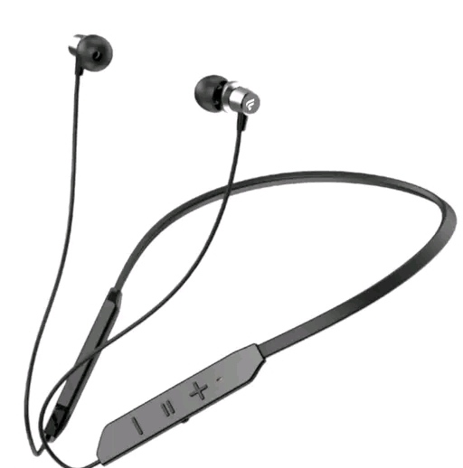 Neckband True Wireless Bluetooth Neckband True Wireless Bluetooth EarphonesEarphones with 8 Hours Playtime & Compatible for all Smartphones (Black)