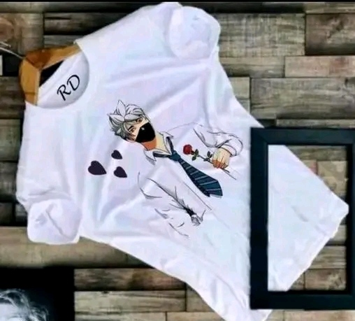 Men'S Printed Round Neck Half Sleeves Polyester Tshirt Tshirt