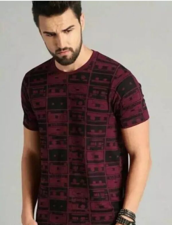 Mens Polyester Tshirt With Classy Print