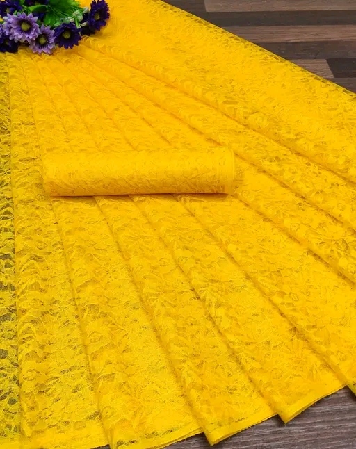 Polly Silk Net Sari