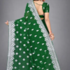 Heavy Silver Embroidery Work With Full Silver Stone Work Beautifull Saree - Image 4
