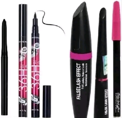 SUBHMUN Kajal & Eye Liner 36H & 3in1 Eyeliner , Mascara , Eyebrow Pencil